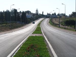 The road between the two palaces